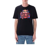 T-Shirt Logo - RedBull Marquez Moto GP Officiel Noir Homme (FR/ES, Alpha/Lettres, M, Taille Normale, Taille Normale, Bleu)