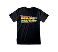 T-Shirt Logo Retour vers le Futur - Heroes Inc - Noir - Adulte Mixte - Taille L S