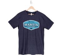 T-Shirt Logo Retro America's Guitar Navy S