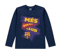 T- shirt long FC Barcelone enfant Bleu et gris - Bleu 4 ans