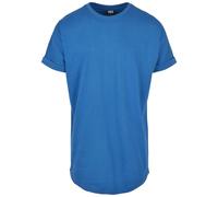 Urban Classics T-shirt homme Shaped Turnup Coupe longue Manches retroussées Bleu Sportif 4XL
