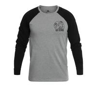 T-shirt Long Sleeve Old School Helikon-Tex - Grey Melange/Black M