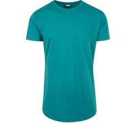 T-shirt long - Urban Classics - SHAPED - Vert - Coton - Homme S