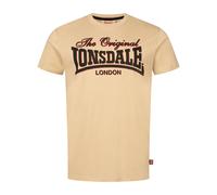 Lonsdale T-shirt Cotha Sable/Noir/Rouge Homme-Adulte 3XL