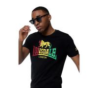 Lonsdale London T-shirt Freedom Homme Manches Courtes 100% Coton Coupe standard Noir L