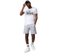 LONSDALE T-Shirt 'Kilchoan' gris clair / noir / blanc, Taille L