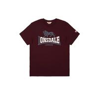 LONSDALE T-Shirt opal / bordeaux / blanc, Taille XXXL