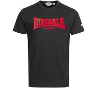 Lonsdale Homme Ll008 One Tone T-Shirt, Noir/Rouge, M EU