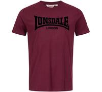 Lonsdale T-shirt Ll008 uni manches courtes Rouge 3XL Homme
