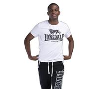 Lonsdale T-shirt Silverhill Homme - coupe normale - noir/blanc - 3XL EU