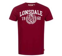 Lonsdale T-shirt STAXIGOE Sang-de-Boeuf/Blanc Taille L Homme