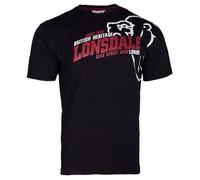 Lonsdale T-Shirt Walkley pour Homme - Coupe Normale, Noir, 4XL