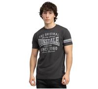 LONSDALE T-Shirt 'Winnard' anthracite / gris clair, Taille XXXL