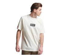 Superdry T-shirt Code Tech Graphic coupe ample manches courtes imprimé Beige L Homme