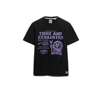 Superdry T-shirt Local Business – coupe loose, manches courtes, noir, homme, taille L
