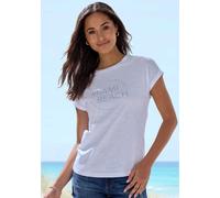 T-shirt lot avec imprimé tendance uni devant - Vivance - blanc BLANC 34/36