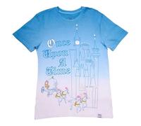 T-shirt Loungefly Disney - Cinderella 75th Anniversary Bleu XL