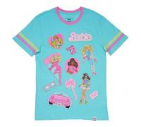 T-shirt Loungefly Mattel 65th Anniversary Bleu M