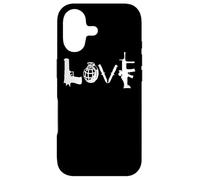 T-Shirt Love Weapons Guns Grenades Couteaux Fusil d'assaut Coque pour iPhone 17