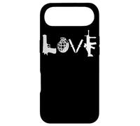 T-Shirt Love Weapons Guns Grenades Couteaux Fusil d'assaut Coque pour iPhone Air