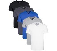 T-shirt Lower east - LE156 - Chemise Homme, 100% Coton, Col en V (Pack de 5 ou Pack de 10) M