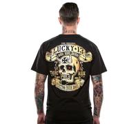 T-shirt lucky 13 Booze, Bikes & Broads noir