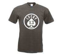T-Shirt Lucky 13 Imprimé Funshirt Design Impression