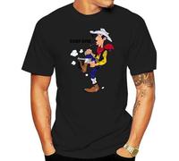 T-Shirt Lucky Luke Dalton Jolly Jumper Daisy Town Fumetto Print Short Sleeve Tee Summer Clothes for Men Clothing Camiseta Hombre Size XXL
