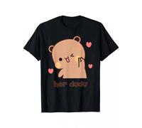 T-shirt LUjiu Her Dudu Gift Bubu et Dudu Composition : 100 % cotonMatière : CotonDétails : MotifsMotif : ImpriméConvient aux : AdultesTransparence : NonTissu : Légèrement extensibleCol : Ras du couSai