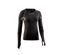 T-shirt Lurbel Cristallo Manche Longue Noir Rose Femme, Taille M