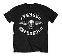 T-shirt avengedsevenfold classic deathbat unisexe noir taille m