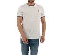 T-shirt Fred Perry Twin Tipped - Blanc - Homme - Manches courtes - Col arrondi