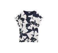 T-shirt mÃ©lange imprimÃ© col rond femme Tom Tailor Bleu M