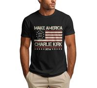 T-Shirt Make America Charlie Kirk Nous Sommes Tous Charlie Kirk Maintenant T-Shirt Homme Noir