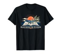 T-Shirt Make Room for Wonder Japandi Book Poetry Lover T-Shirt Graphique avec Valeur