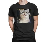 T-Shirt Male Husky Sticking Tongue Out Animal Manches Courtes(3X-Large)
