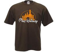 T-Shirt Malt Whiskey Marron - Parodie Disney Humour Alcool Whisky (L)