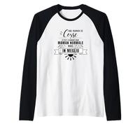 T-Shirt Maman Corse comme Une Maman Normale mais en Mieux Manche Raglan
