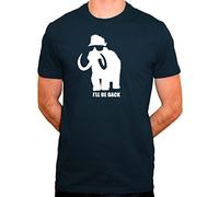 T-Shirt Mammouth - Humour I Will be Back Terminator - Homme - Noir