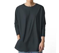 T Shirt Manche Longue Homme Grande Taille, Haut De Sport Homme Col Rond Couleur Unie Top à SéChage Rapide Respirant DéContracté Ample Tunique Basique Confortable pour Musculaire La Course à Pied