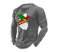 T Shirt Manche Longue Sport Homme Imprimé Steve Pere Tennis du Fashion Repassage Guitare suis Bucheron Abdo Spartiate Délavé Psychédélique Cet Imprime Masculine Poilu Chargement