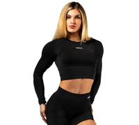T-shirt manche longues femme Nebbia Power Crop Top Noir L