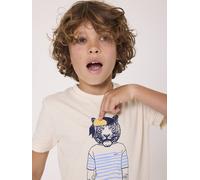 T-shirt Manches Courtes 100% Coton Garçon Grege 6A