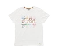 T-Shirt Manches Courtes Adulte Pokémon imprimé Dos coloré Evoli évolutions prismatiques - 100% Coton - Blanc (FR/ES, Alpha/Lettres, L, Taille Normale, Taille Normale, Blanc)