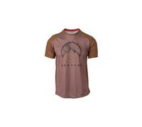 T shirt manches courtes agu venture rouge marron
