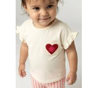 T-shirt manches courtes bébé fille écru 6M(67CM)