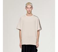 Y-3 T-shirt Raw Edge 3 Stripes manches courtes Homme Beige Taille M
