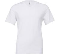 T-shirt manches courtes Canvas homme col V BC2595 (2XLarge) (Blanc)