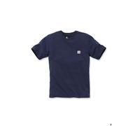 T-shirt manches courtes - CARHARTT - WORKWEAR POCKET TS - Bleu (navy) - Coton 229 g/m² - Poche poitrine XL