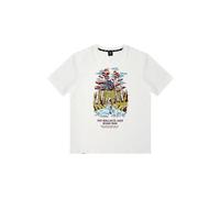 T shirt manches courtes ciele ortshirt wallace lake road blanc unisexe